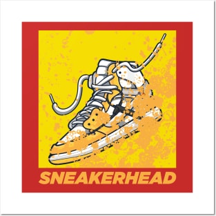 Retro OW Canary Yellow Sneaker Posters and Art